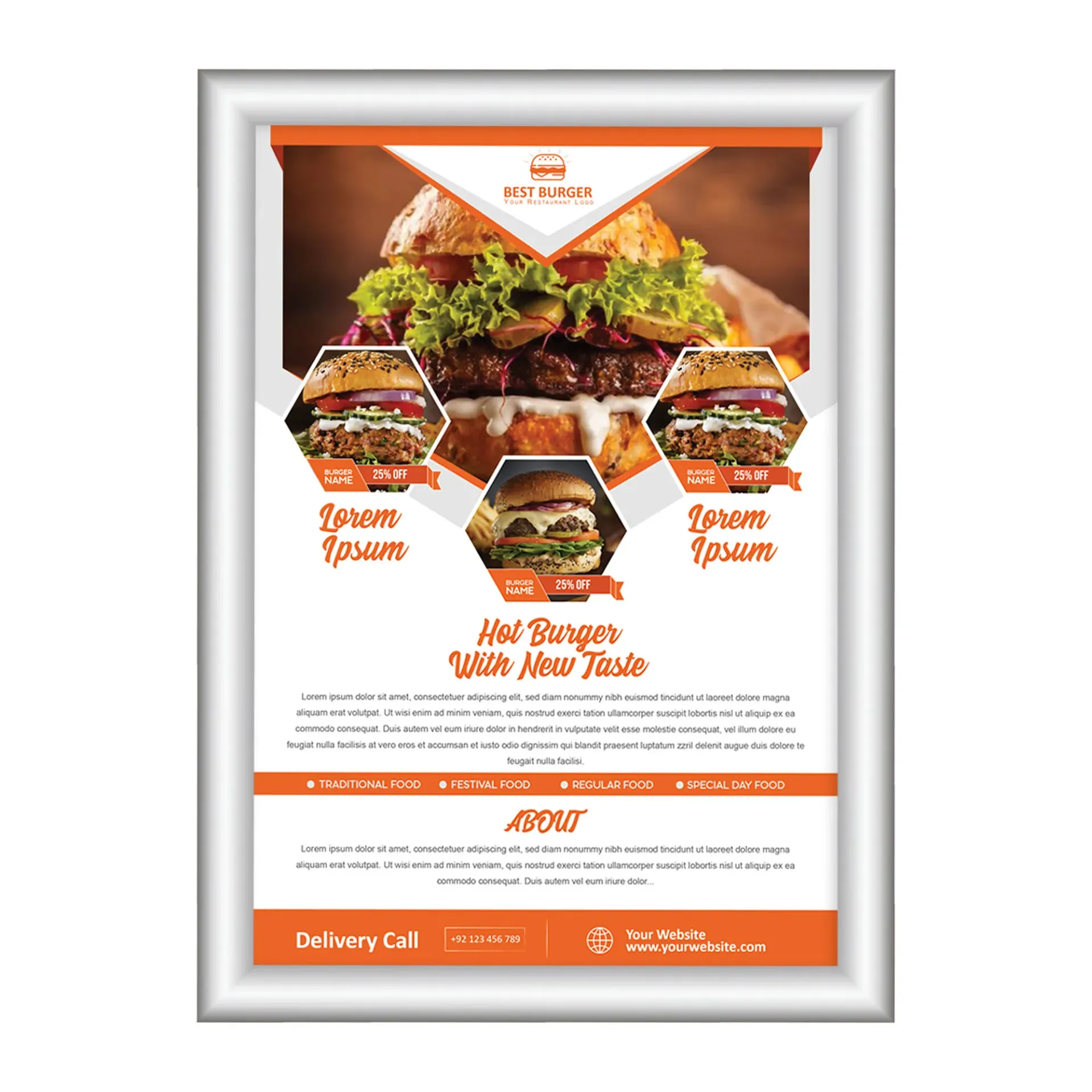 46 mm Afiş Çerçevesi