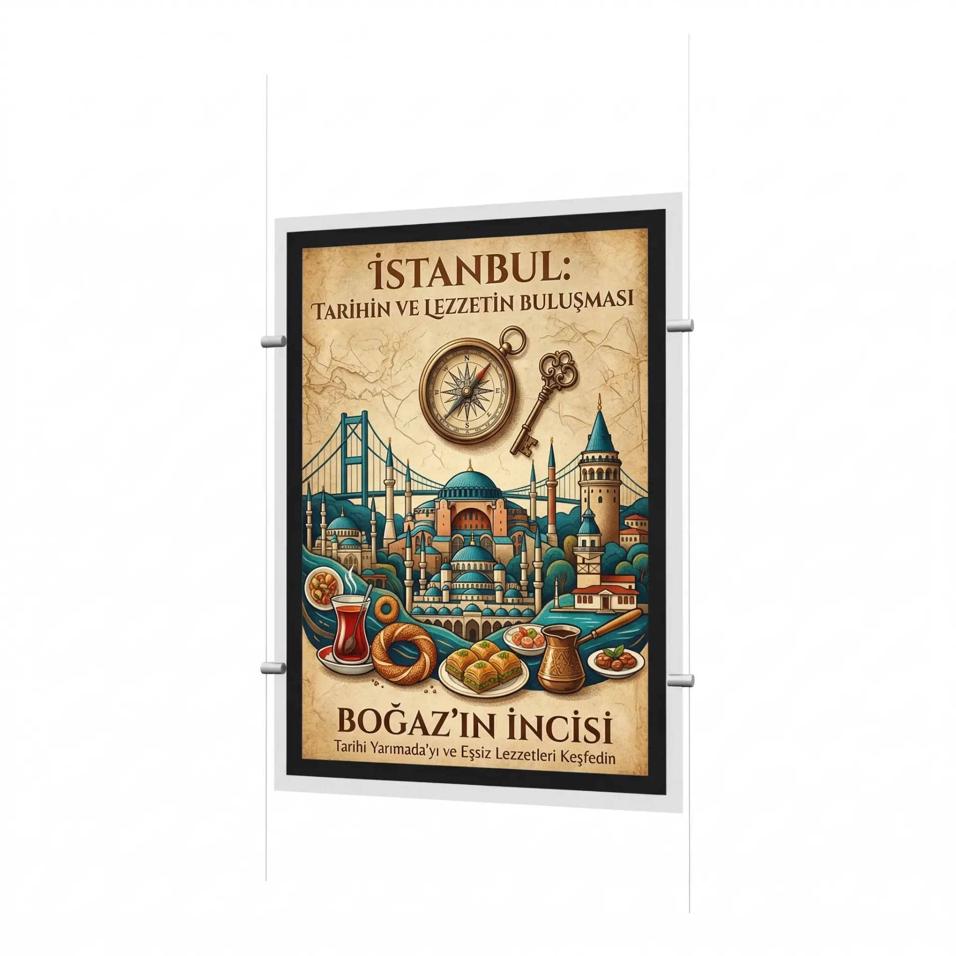 Kristal LED Çerçeve – Çift Taraflı