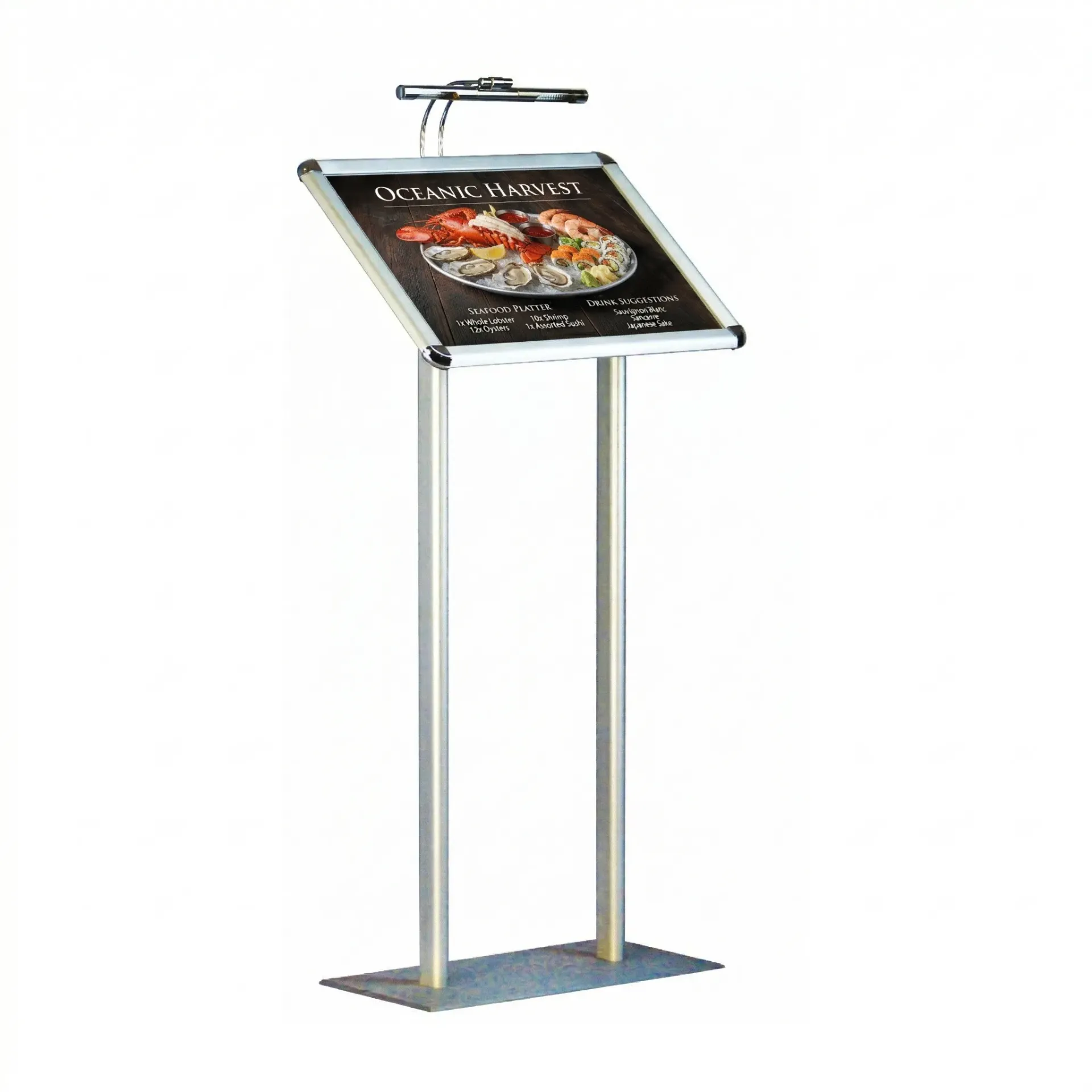 Flute Lighted Classic Menu Board