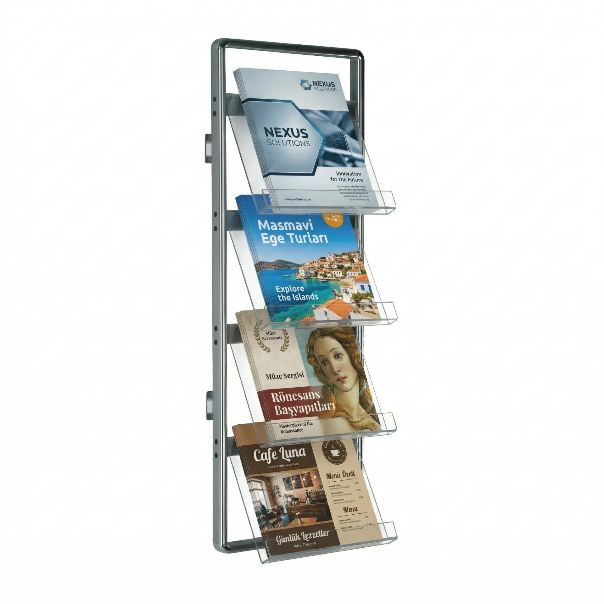 Wall Mounted Brochure Stand