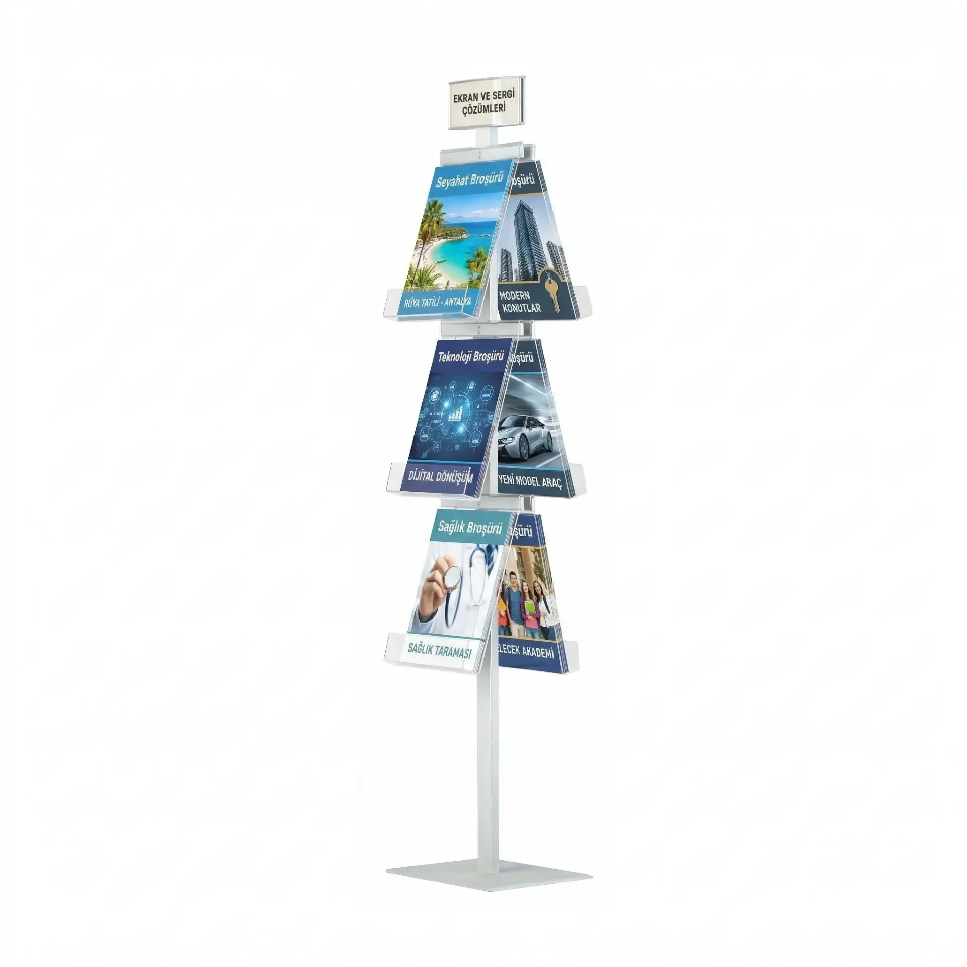 Piramit Broşür Standı