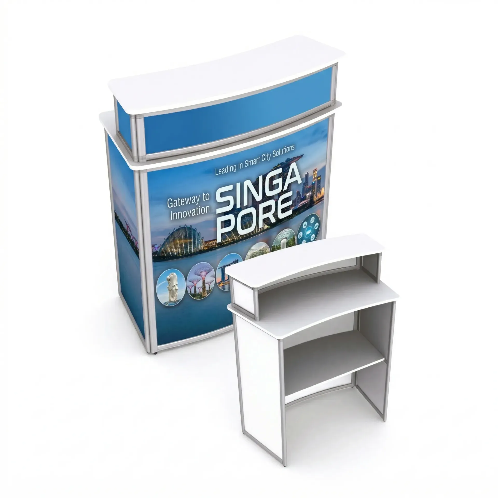 Two-Tier Folding Table “Oval”