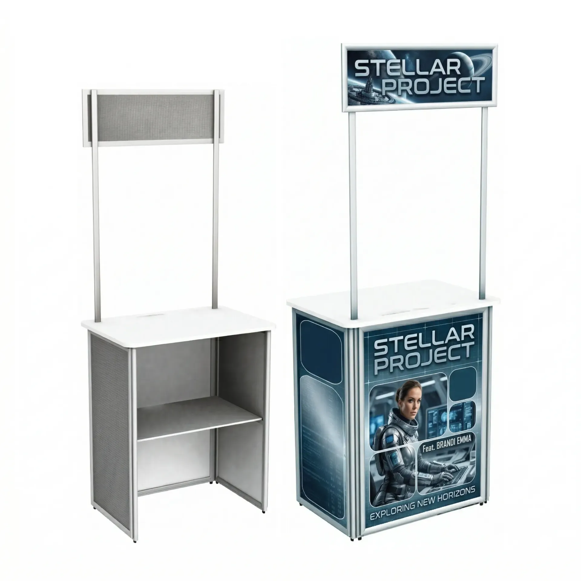 Expandable Folding Table with Frame