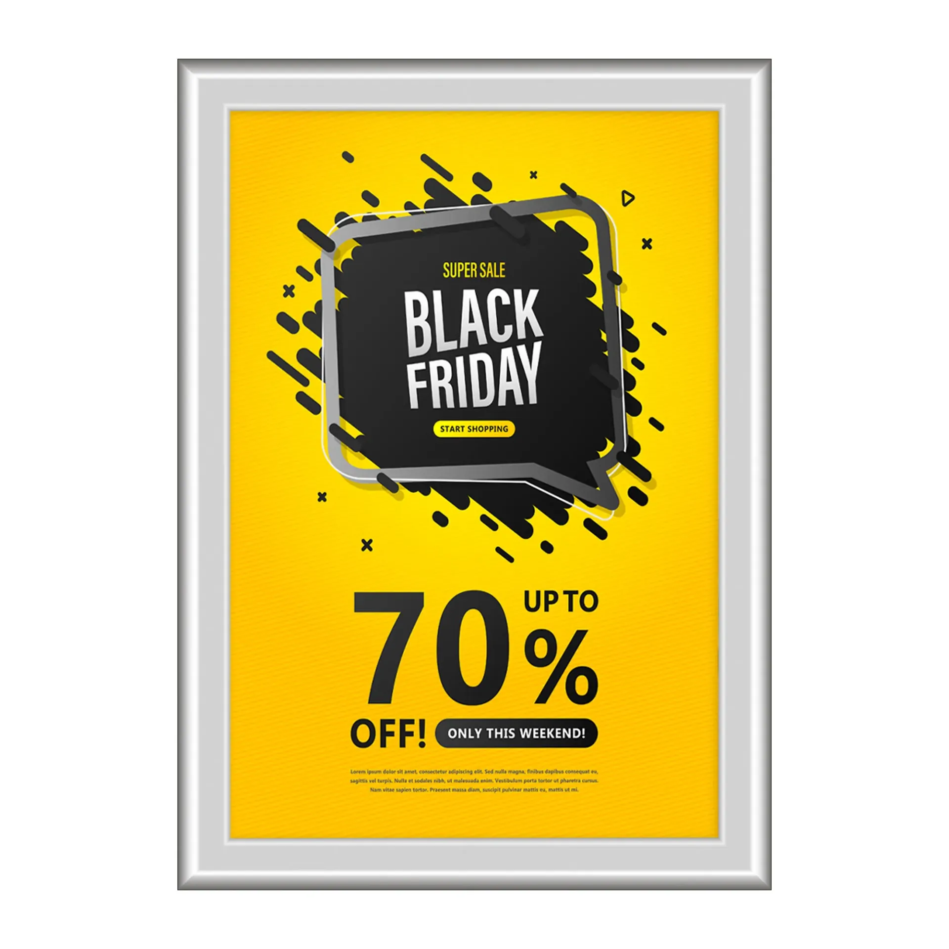 45 mm Güvenlikli Afiş Çerçevesi