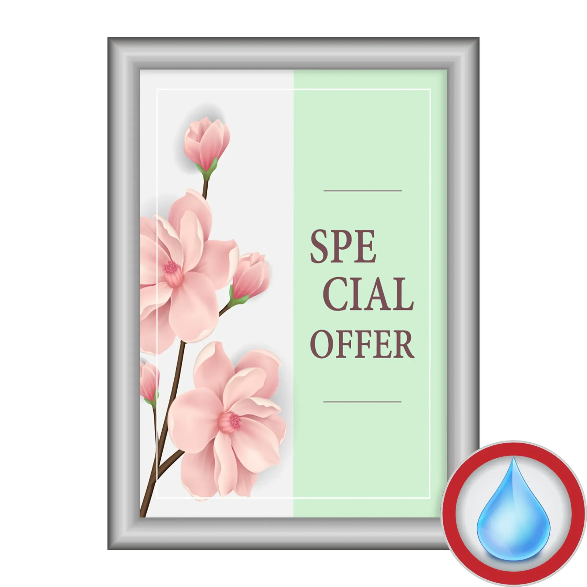 46 mm Su Geçirmez Afiş Çerçevesi