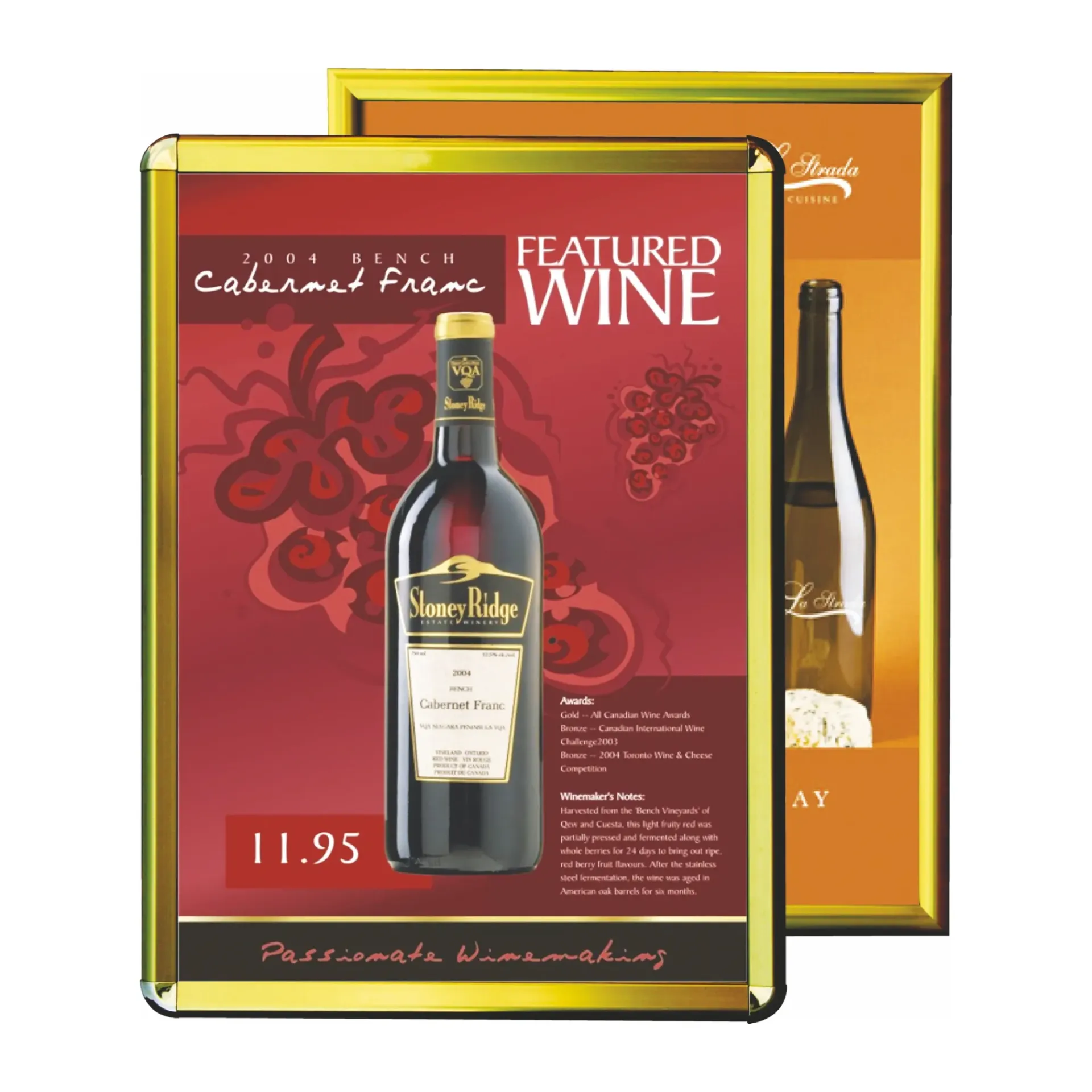 Altın Görünümlü Afiş Çerçevesi