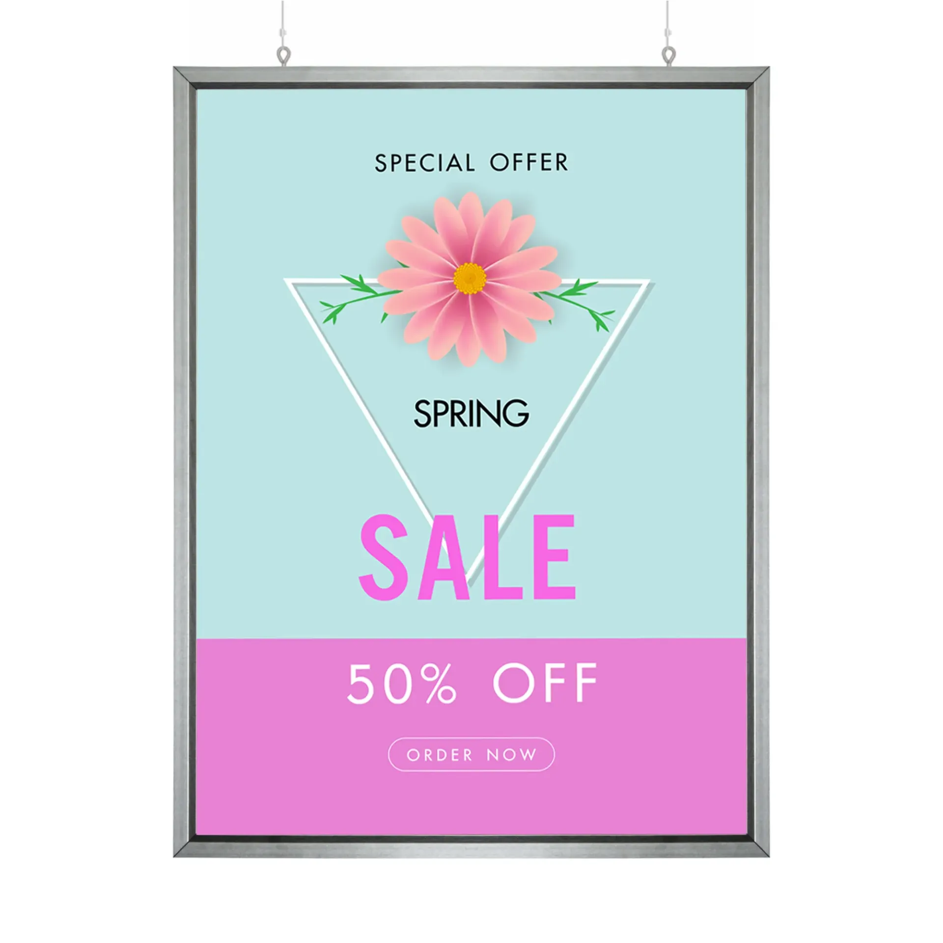 Çift Taraflı Afiş Çerçevesi 25 mm