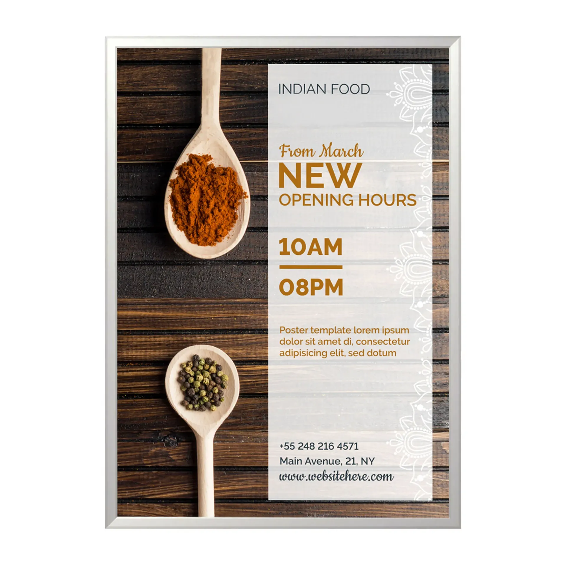 20 mm Düz Afiş Çerçevesi