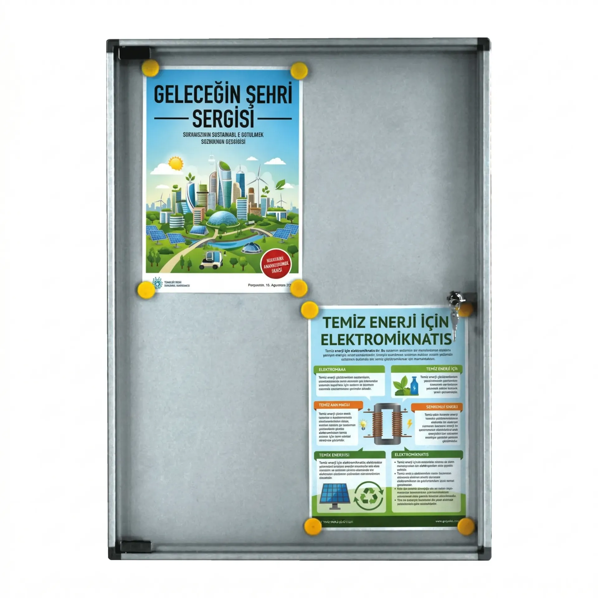 İlan Panosu ” Manyetik Zeminli”