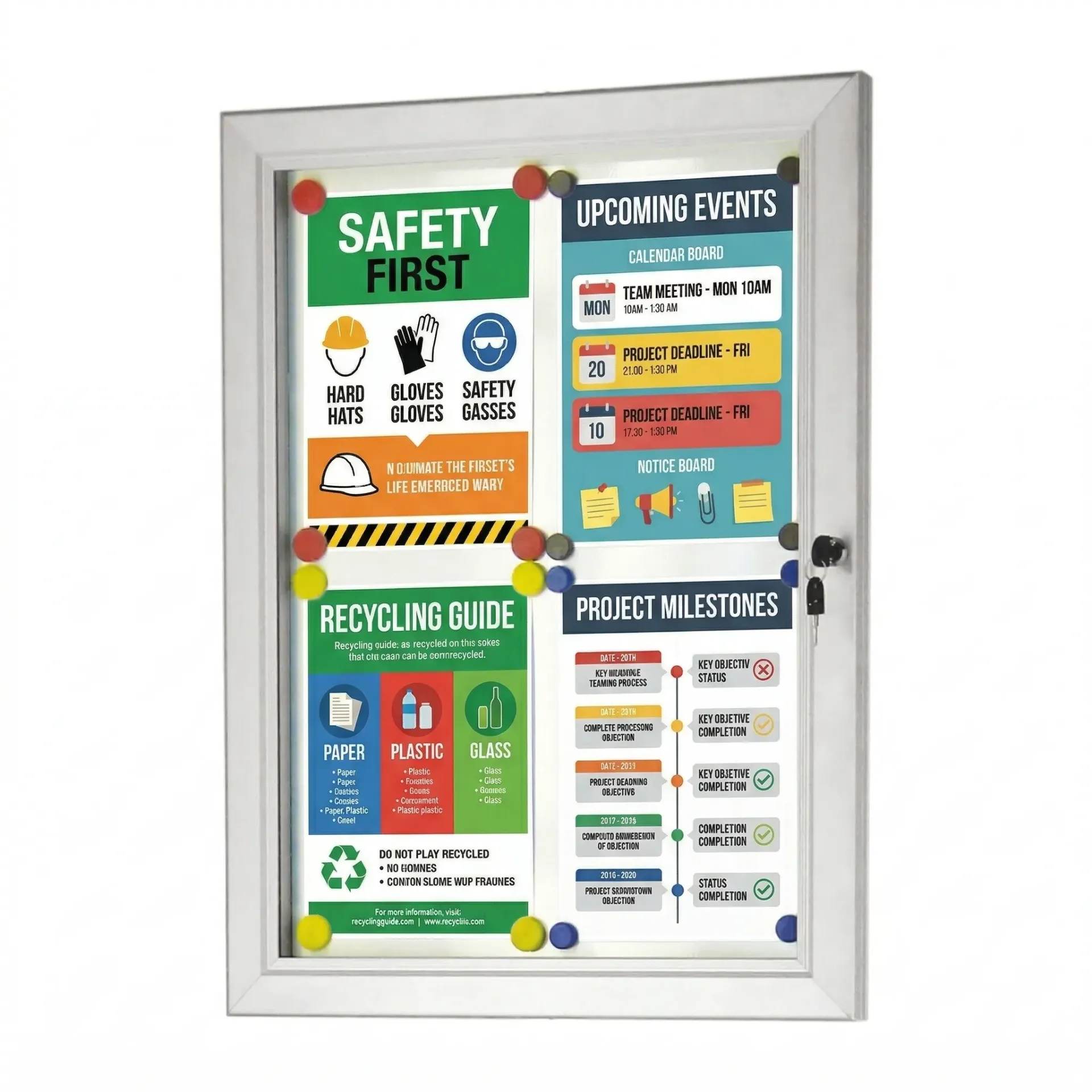 İlan Dolabı ” Manyetik Zeminli”