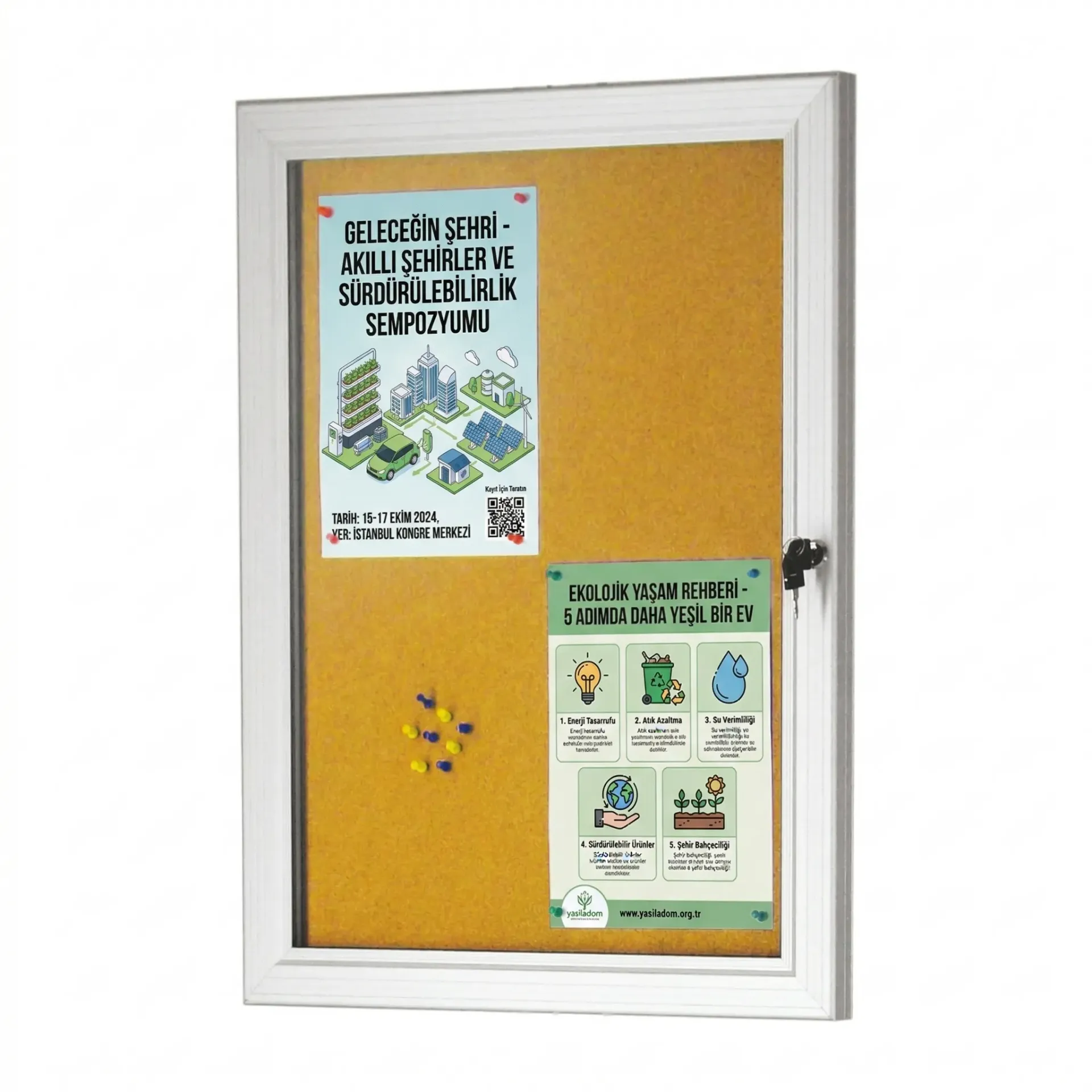 Notice Cabinet "Cork Surface"