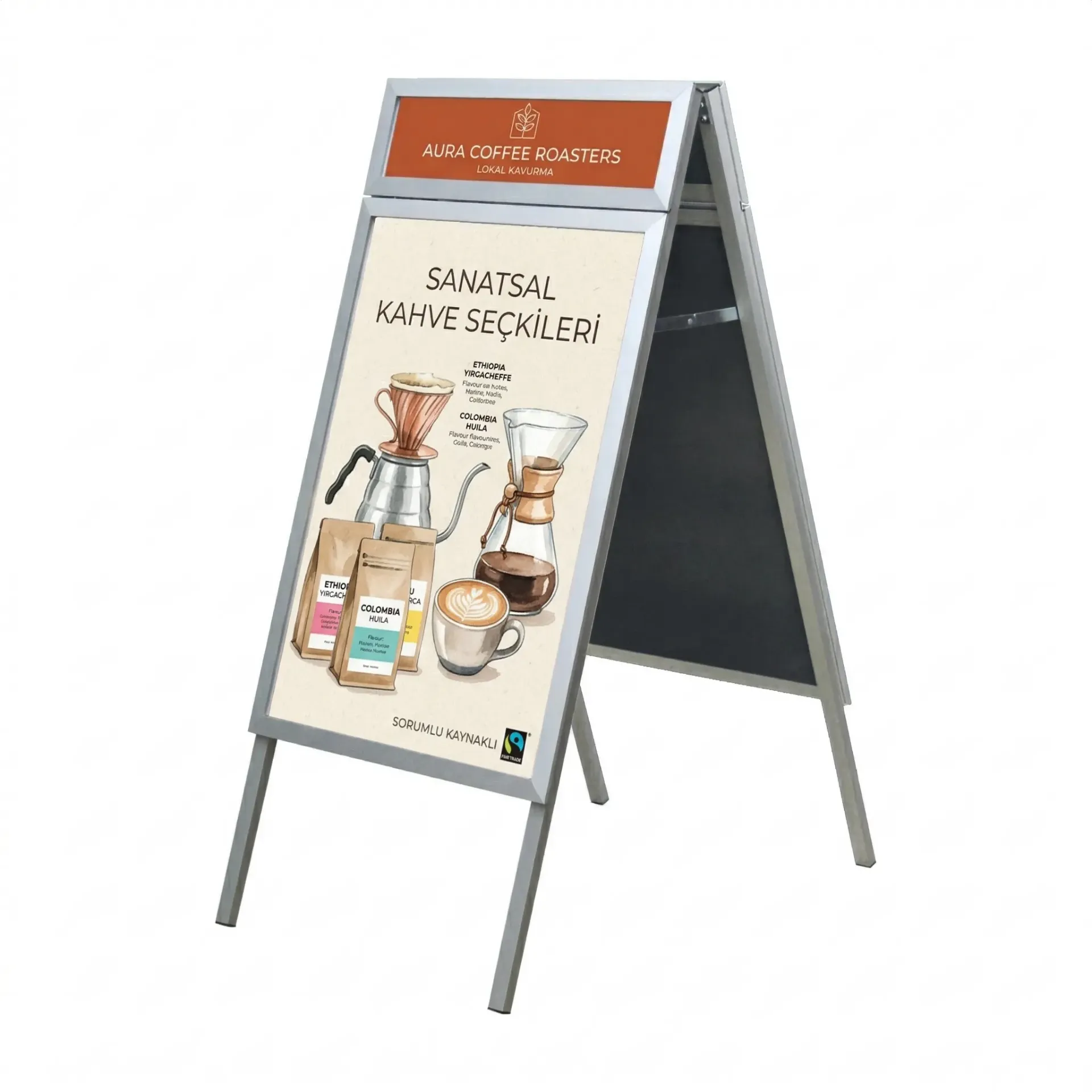 Düz A Pano “Çerçeve Alınlıklı”